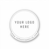 Moderne professionele gepersonaliseerde sticker (Voorkant)