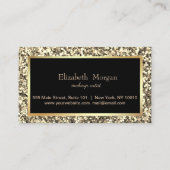 Moderne professionele Glitter Lijst Loyalty Kaart (Achterkant)