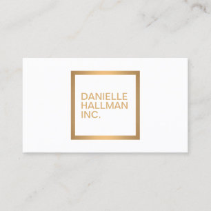 Moderne Professionele Gouden Naam Logo Visitekaartje