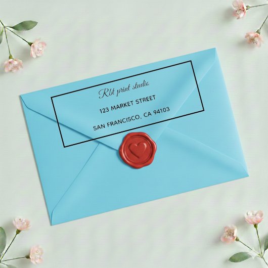 Moderne Professionele Grens Retour Adres Stempel