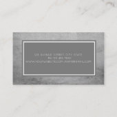 Moderne professionele grijs, Lijst Visitekaartje (Achterkant)