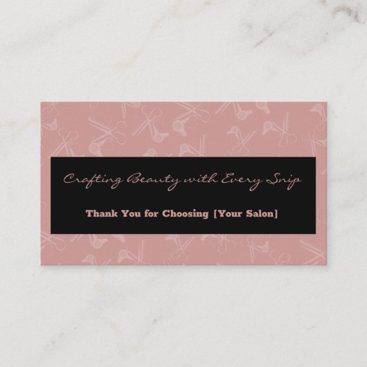 Moderne professionele haargereedschap Bedankt XX% Kortingskaartje (Voorkant)