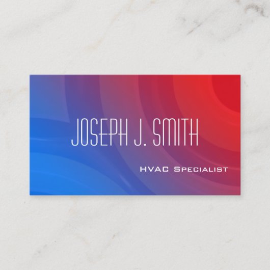 Moderne professionele HVAC-Visitekaartjes Visitekaartje (Voorkant)