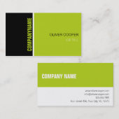 Moderne professionele kaartsjabloon visitekaartje (Voorkant / Achterkant)