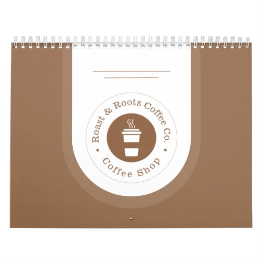 Moderne professionele koffie kalender (Hoes)