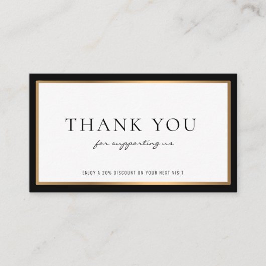 moderne professionele korting visitekaartje (Voorkant)