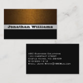 Moderne professionele lederen Visitekaartjes (Voorkant / Achterkant)