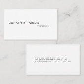 Moderne professionele legant Simple Cool-minimalis Visitekaartje (Voorkant / Achterkant)