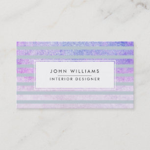 Moderne professionele legant striped Chic Visitekaartje