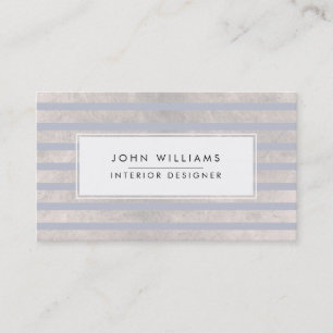 Moderne professionele legant striped Chic Visitekaartje