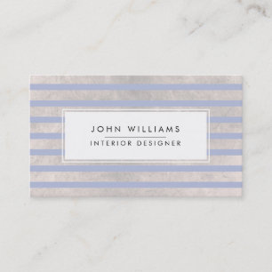 Moderne professionele legant striped Chic Visitekaartje