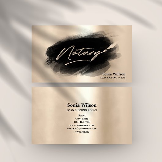 Moderne professionele leningtekenaar visitekaartje