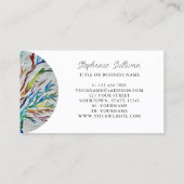 Moderne professionele levensboom visitekaartje (Achterkant)