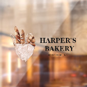 Moderne professionele Logo in bakkerijen Raamsticker (Vel 2)