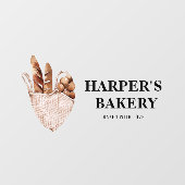 Moderne professionele Logo in bakkerijen Raamsticker (Vel)