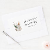 Moderne professionele Logo in bakkerijen Rechthoekige Sticker (Envelop)