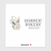 Moderne professionele Logo in bakkerijen Sticker (Vel)