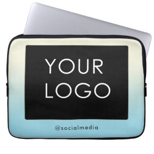 Moderne professionele Logo Ombre voor bedrijven Laptop Sleeve