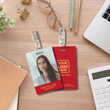 Moderne professionele Logo Red Gold medewerker fot