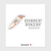Moderne professionele Logo voor bakkerijen Sticker (Vel)