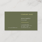 Moderne professionele luxe parel afwerking Elegant Visitekaartje (Achterkant)