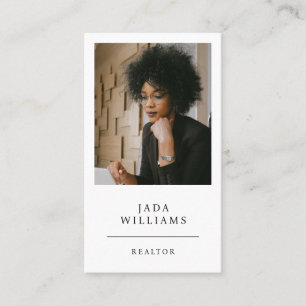 Moderne professionele makelaar foto visitekaartje