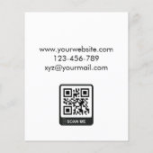 Moderne professionele makelaar op maat flyer (Achterkant)