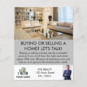 Moderne professionele makelaar op maat flyer (Voorkant)