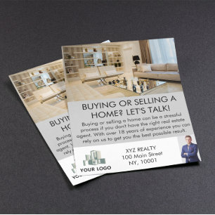 Moderne professionele makelaar op maat flyer