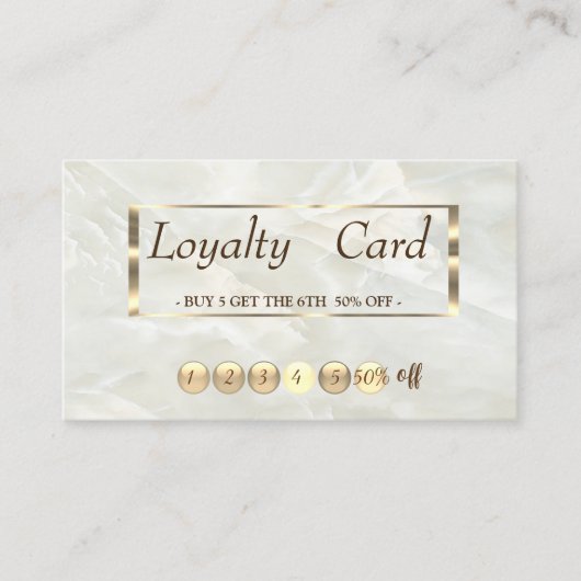 Moderne professionele marmer, Gold Lijst Loyalty K (Voorkant)