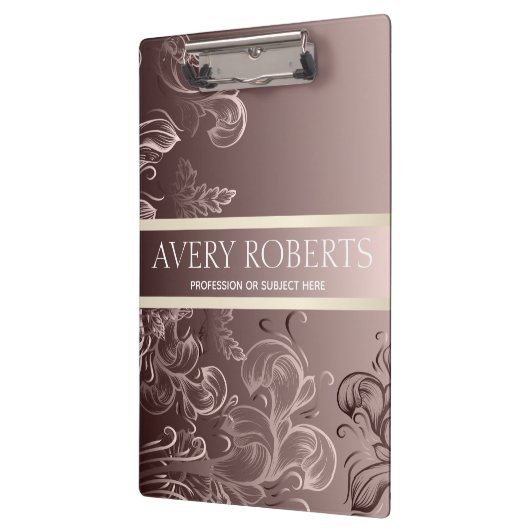 Moderne professionele metalen bloemenluxe klembord (Links)