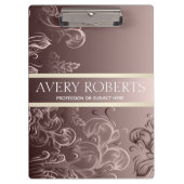 Moderne professionele metalen bloemenluxe klembord (Voorkant)