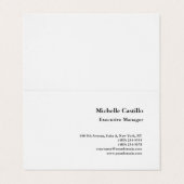 Moderne professionele minimalist visitekaartjes (Buitenkant ongevouwen)