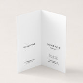 Moderne professionele minimalist voor monogram visitekaartjes (Binnen)