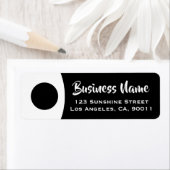 Moderne professionele minimalistische retourlabel etiket (Insitu)