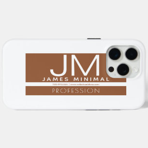 Moderne professionele minimalistische vormgeving iPhone 15 pro max hoesje