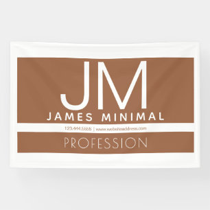 Moderne professionele minimalistische vormgeving   spandoek