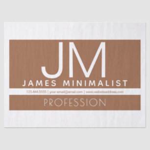 Moderne professionele minimalistische vormgeving tissuepapier