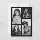 Moderne Professionele Model Actor Foto Comp Kaart (Achterkant)