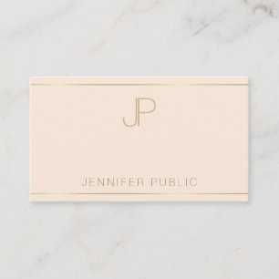 Moderne professionele monogram elegante Sjabloon Visitekaartje