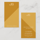 Moderne Professionele Monogram Verticale Sjabloon Visitekaartje (Voorkant / Achterkant)