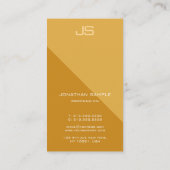 Moderne Professionele Monogram Verticale Sjabloon Visitekaartje (Achterkant)