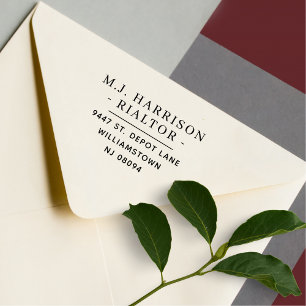 Moderne professionele naam retouradres  zelfinktende stempel
