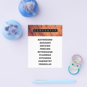 Moderne professionele nama hout textuur flyer (Enkel)