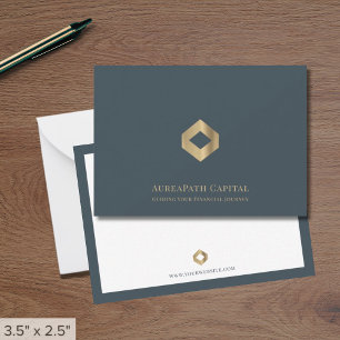 Moderne Professionele Nota Kaarten met Logo Notitiekaartje