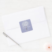 Moderne professionele pastel bedankt vierkante sticker (Envelop)