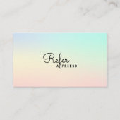 Moderne professionele pastelkleuren aanbevelingskaartje (Voorkant)