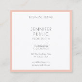 Moderne professionele persoonlijke Sjabloon Vierkante Visitekaartje (Achterkant)