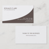 Moderne Professionele Plain Lavendel Automobiel Visitekaartje (Voorkant / Achterkant)