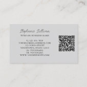Moderne professionele QR-code Visitekaartje (Achterkant)